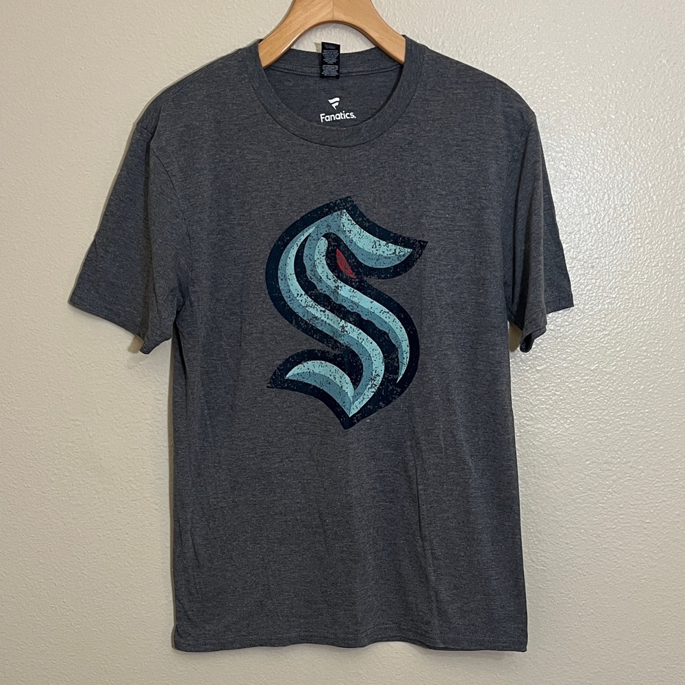 Fanatics Seattle Kraken NHL Sporty Dark Gray T-Shirt